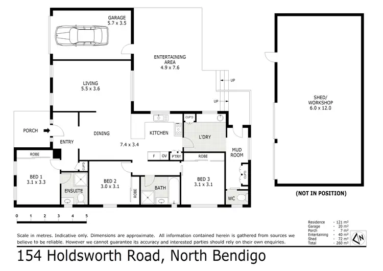 Floorplan of Homely house listing, 154 Holdsworth Road, North Bendigo VIC 3550