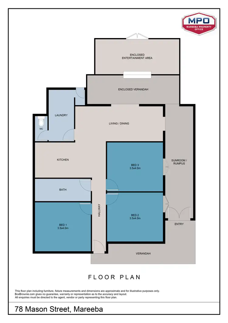 Floorplan of Homely house listing, 78 Mason Street, Mareeba QLD 4880