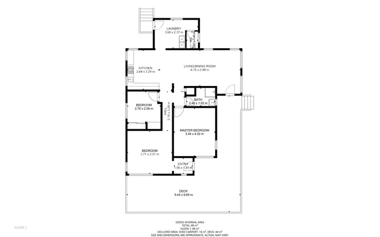 Floorplan of Homely rural property listing, 214 Beutel Road, Clifton QLD 4361