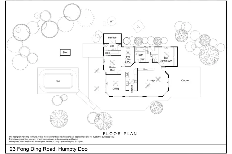 Floorplan of Homely house listing, 23 Fong Ding Road, Humpty Doo NT 836
