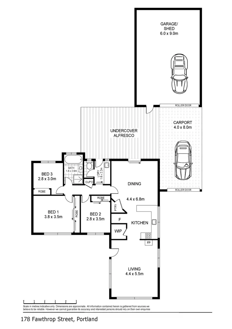 Floorplan of Homely house listing, 178 Fawthrop Street, Portland VIC 3305