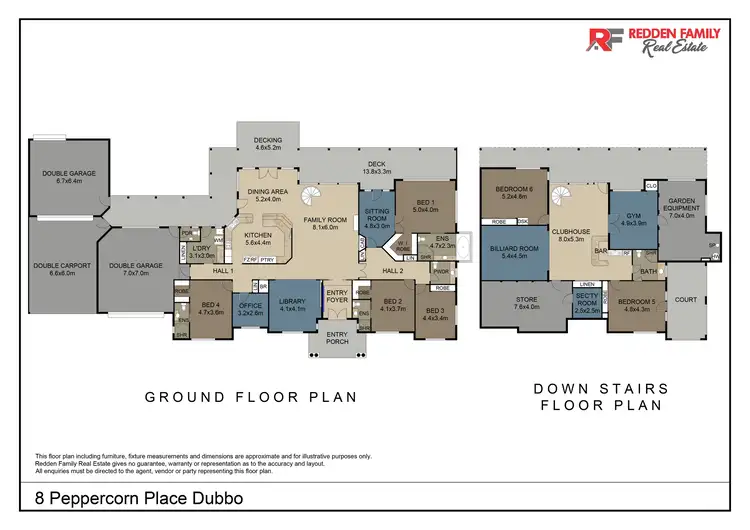 Floorplan of Homely house listing, 8 Peppercorn Place, Dubbo NSW 2830