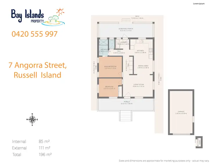 Floorplan of Homely house listing, 7 Angorra Street, Russell Island QLD 4184