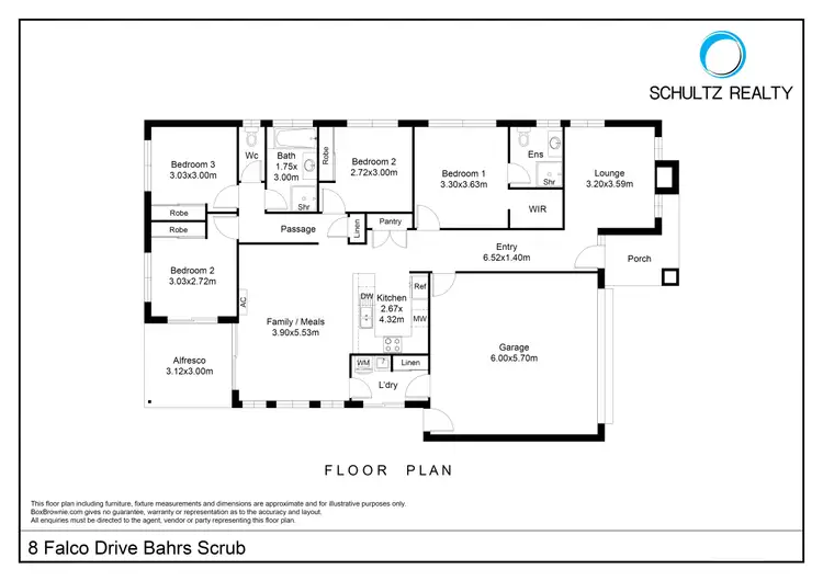 Floorplan of Homely house listing, 8 Falco Drive, Bahrs Scrub QLD 4207