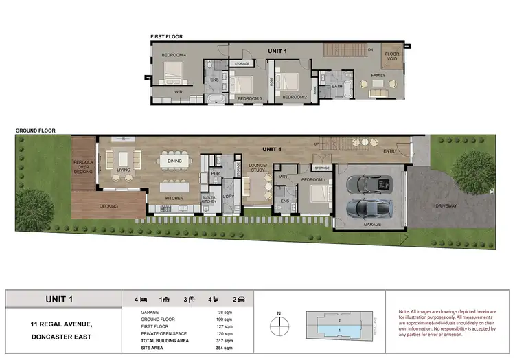 Floorplan of Homely townhouse listing, 1/11 Regal Avenue, Doncaster East VIC 3109