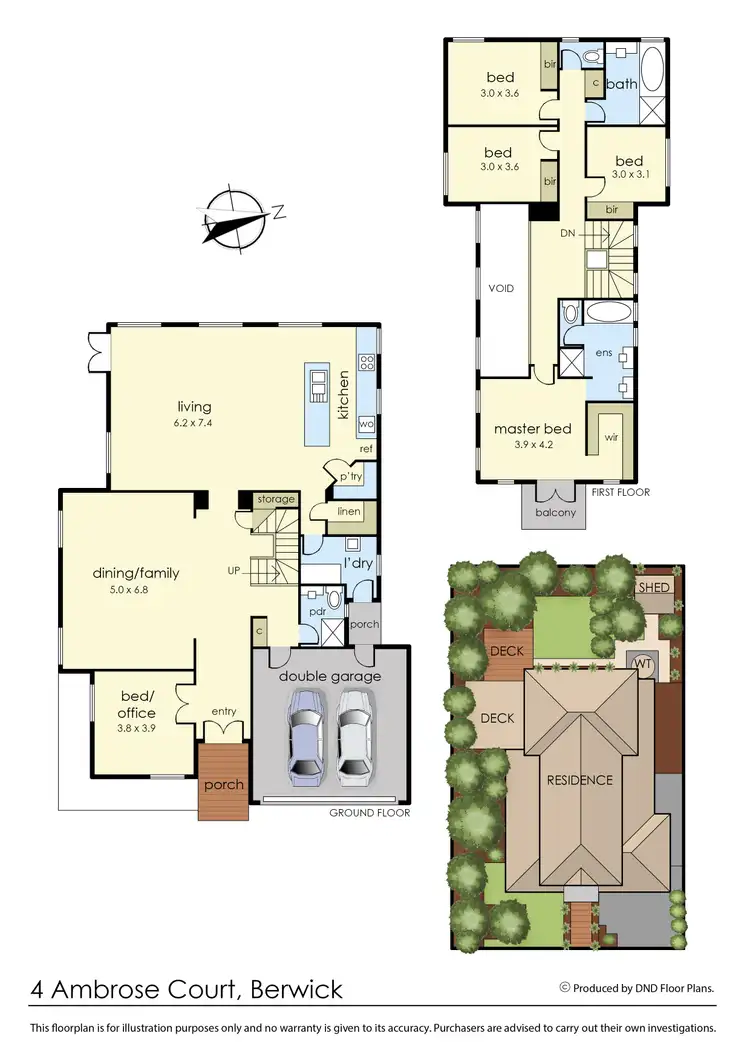 Floorplan of Homely house listing, 4 Ambrose Court, Berwick VIC 3806