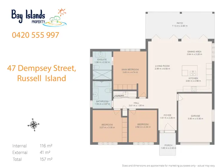Floorplan of Homely house listing, 47 Dempsey Street, Russell Island QLD 4184