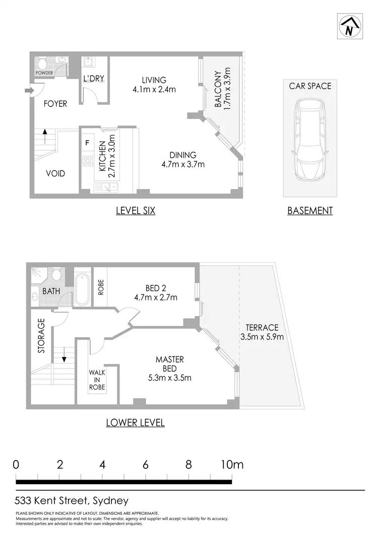 Floorplan of Homely apartment listing, 20/533 Kent Street, Sydney NSW 2000