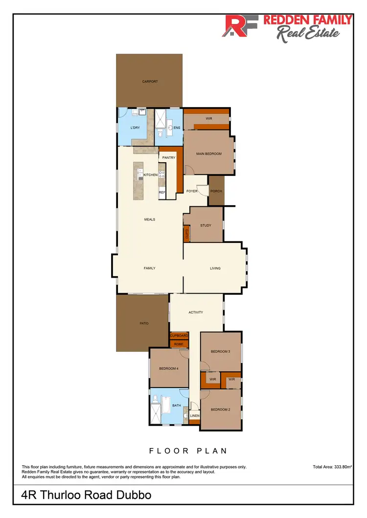Floorplan of Homely house listing, 4R Thurloo Road, Dubbo NSW 2830