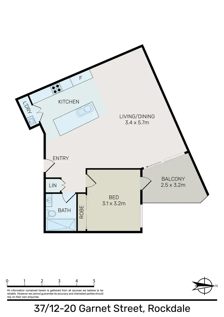 Floorplan of Homely unit listing, 37/12-20 Garnet Street, Rockdale NSW 2216