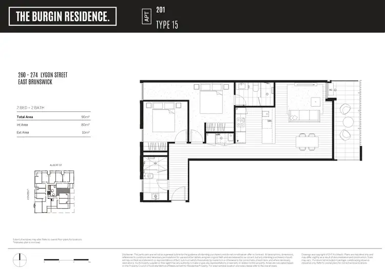 Floorplan of Homely apartment listing, 201/270 Lygon Street, Brunswick East VIC 3057