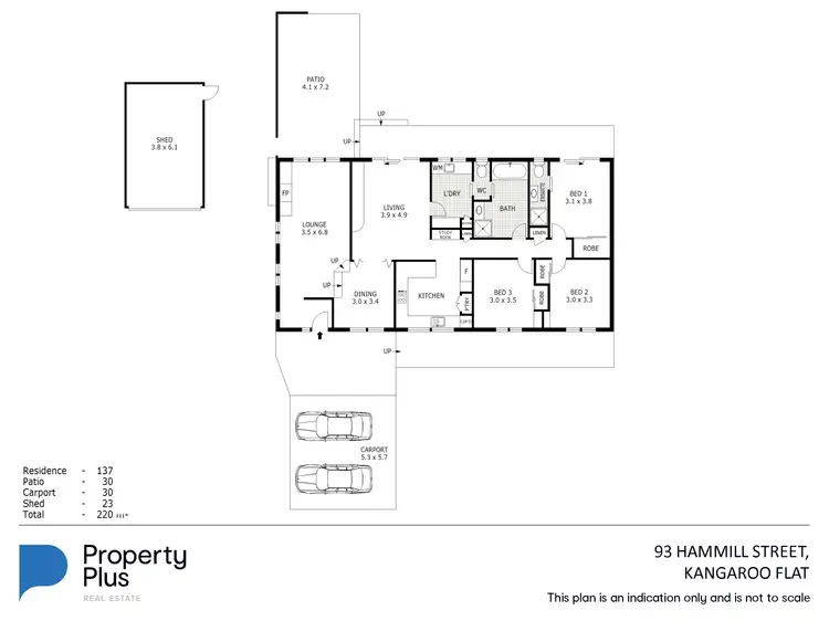 Floorplan of Homely house listing, 93 Hammill Street, Kangaroo Flat VIC 3555