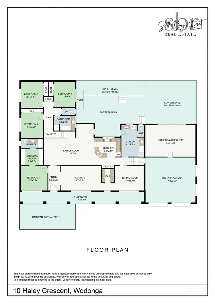 Floorplan of Homely house listing, 10 HALEY CRESCENT, Wodonga VIC 3690