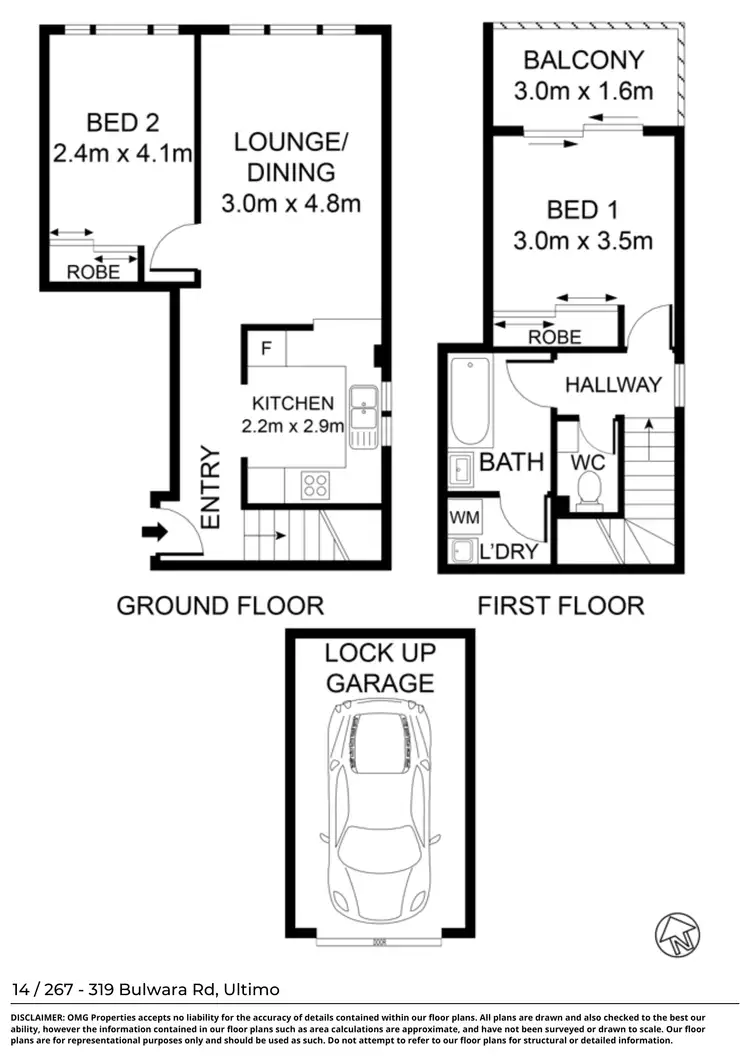 Floorplan of Homely apartment listing, 14/267-319 Bulwara Road, Ultimo NSW 2007