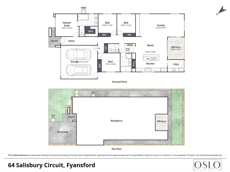 Floorplan of Homely house listing, 64 Salisbury Circuit, Fyansford VIC 3218