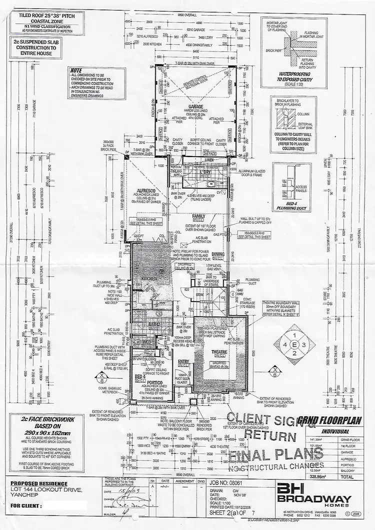 Floorplan of Homely house listing, 16 Lookout Drive, Yanchep WA 6035