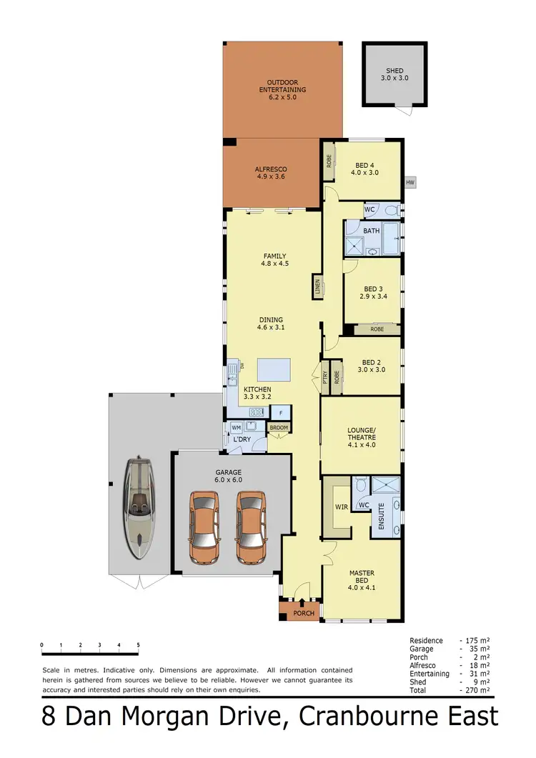Floorplan of Homely house listing, 8 Dan Morgan Drive, Cranbourne East VIC 3977