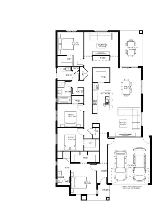 Floorplan of Homely house listing, LOT 203/5 Cairns Crescent, Officer VIC 3809