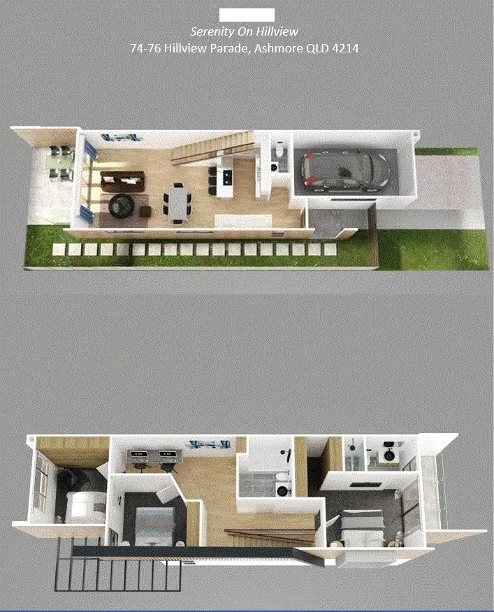Floorplan of Homely villa listing, 74 HILLVIEW PARADE, Ashmore QLD 4214