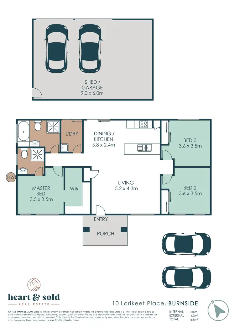 Floorplan of Homely house listing, 10 Lorikeet Place, Burnside QLD 4560