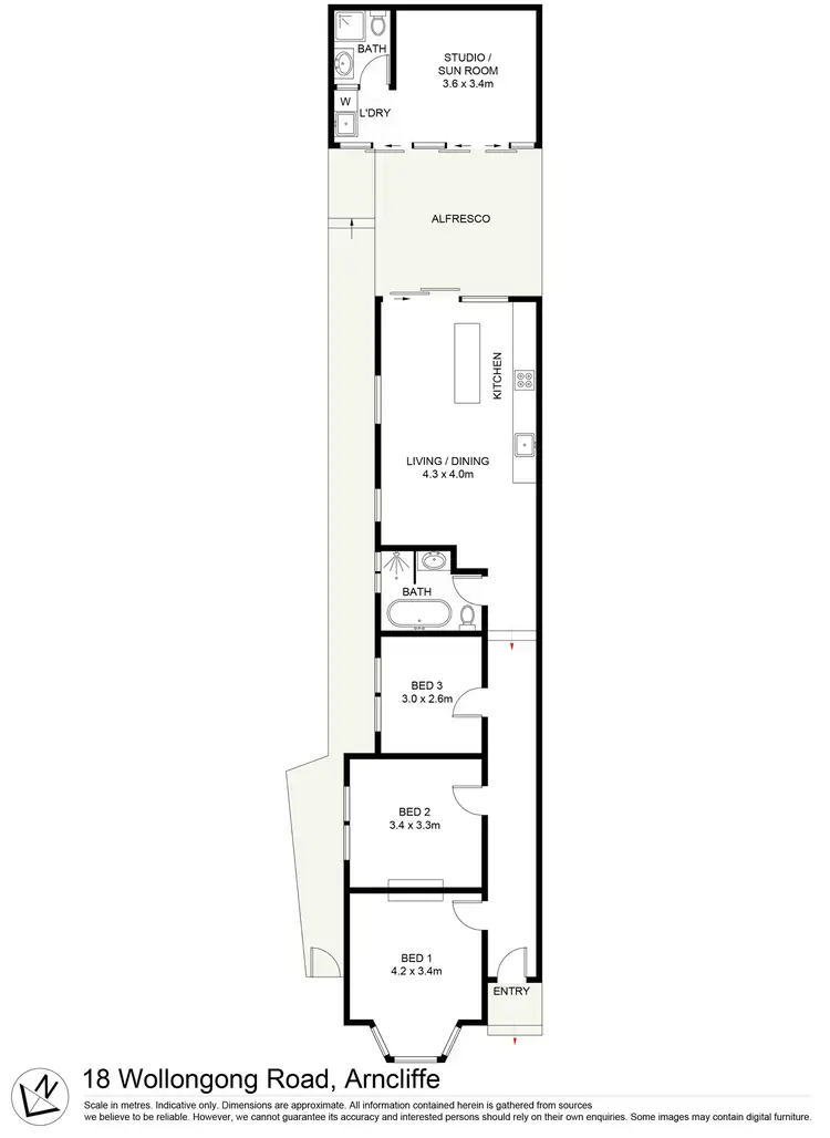 Floorplan of Homely house listing, 18 Wollongong Road, Arncliffe NSW 2205
