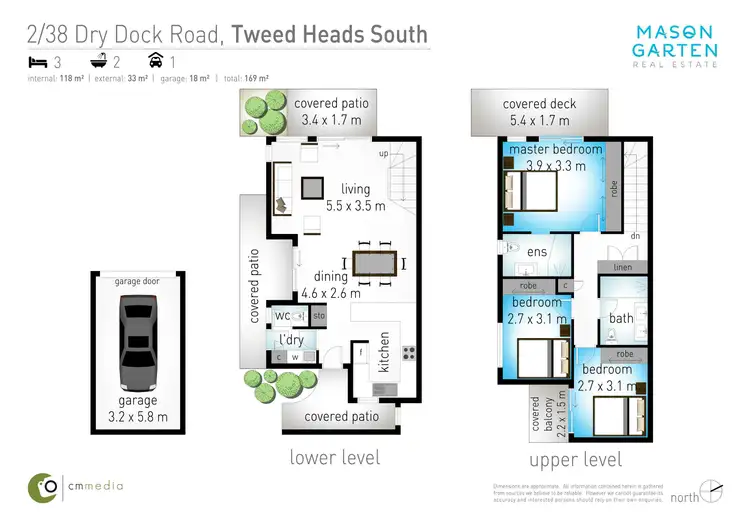 Floorplan of Homely townhouse listing, 2/38 Dry Dock Road, Tweed Heads South NSW 2486