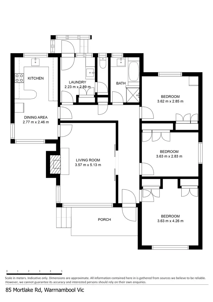 Floorplan of Homely house listing, 85 Mortlake Road, Warrnambool VIC 3280
