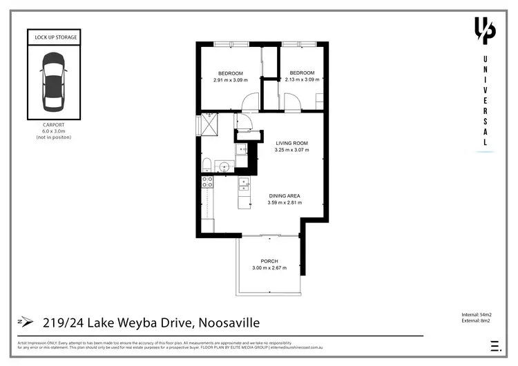 Floorplan of Homely unit listing, 219/24 Lake Weyba Drive, Noosaville QLD 4566