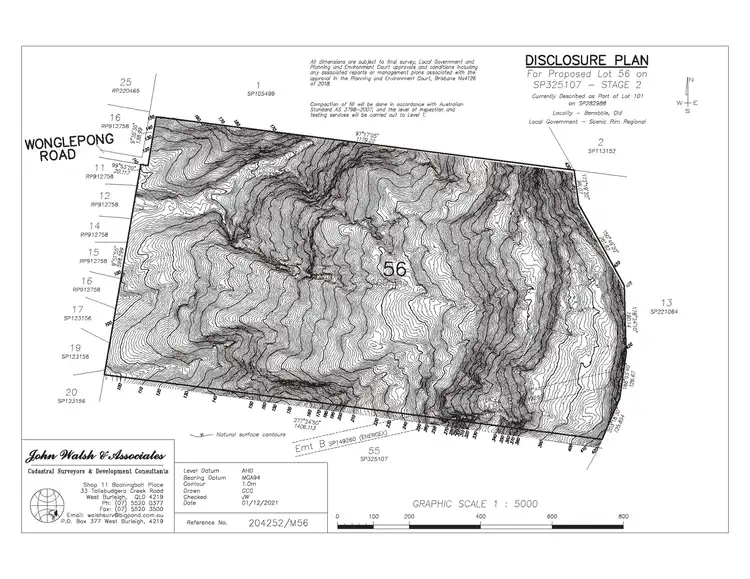 Floorplan of Homely land listing, LOT 56, 2558 Beaudesert-Nerang Road, Benobble QLD 4275