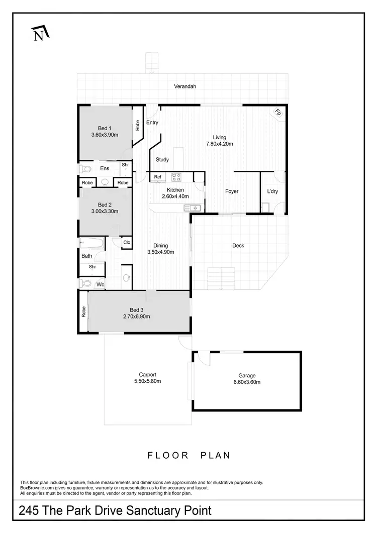 Floorplan of Homely house listing, 245 The Park Drive, Sanctuary Point NSW 2540