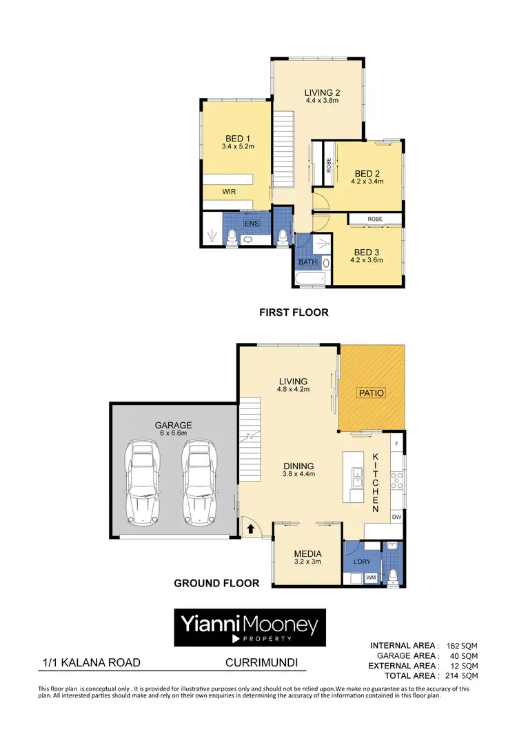 Floorplan of Homely townhouse listing, 1/1 Kalana Road, Currimundi QLD 4551