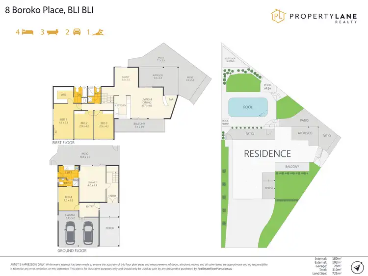 Floorplan of Homely house listing, 8 Boroko Place, Bli Bli QLD 4560