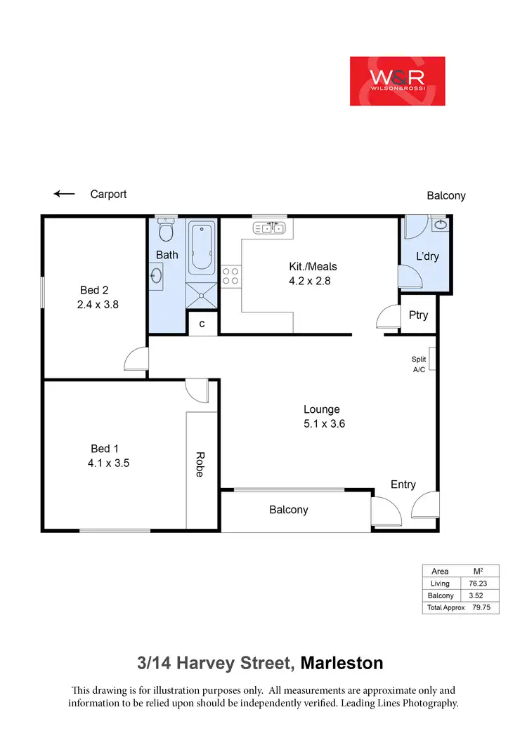 Floorplan of Homely unit listing, 3/14 Harvey Street, Marleston SA 5033