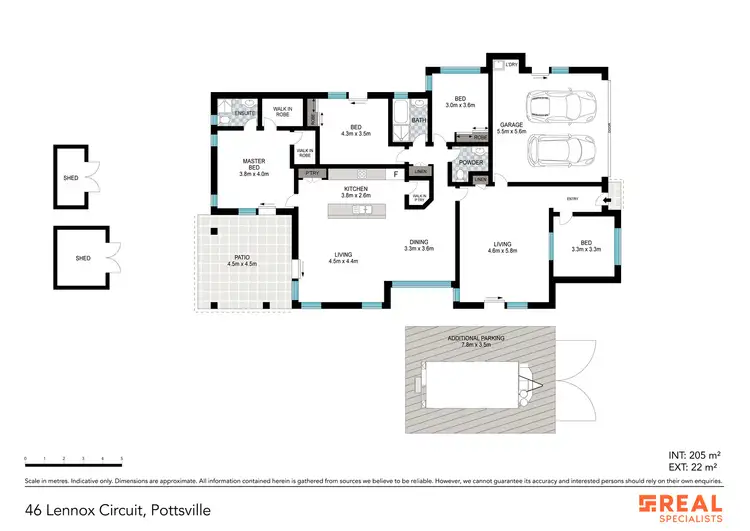 Floorplan of Homely house listing, 46 Lennox Circuit, Pottsville NSW 2489