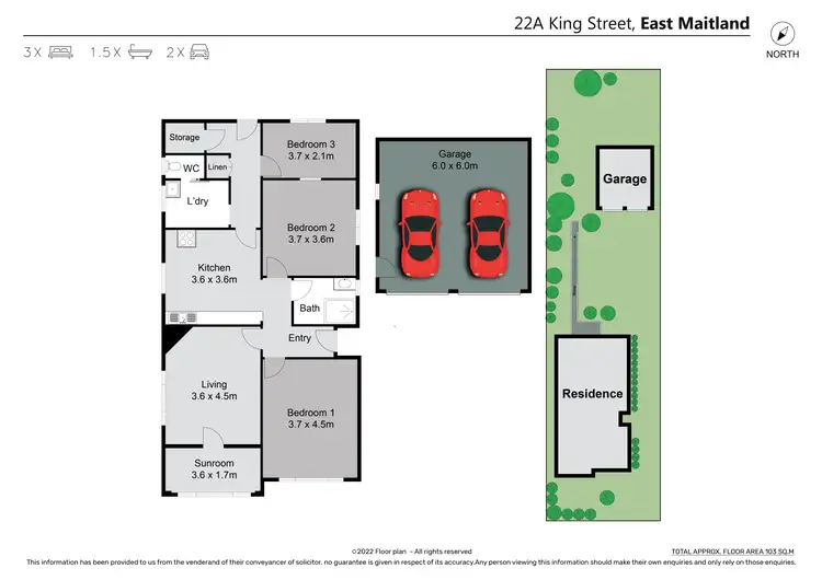 Floorplan of Homely house listing, 22A King Street, East Maitland NSW 2323