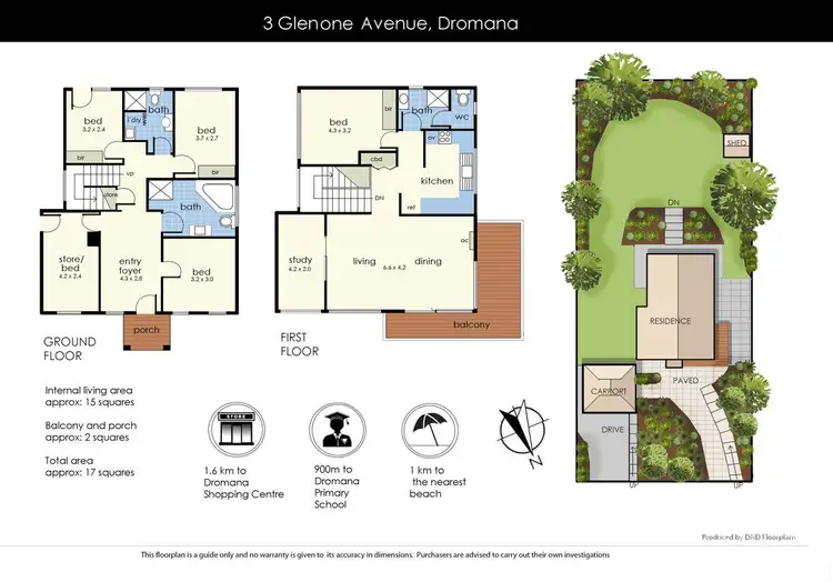 Floorplan of Homely house listing, 3 Glenone Avenue, Dromana VIC 3936
