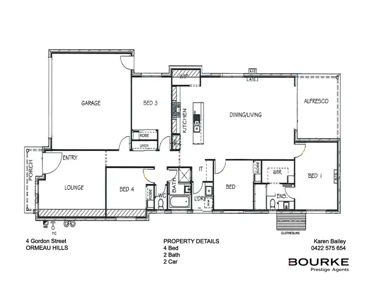 Floorplan of Homely house listing, 4 Gordon Street, Ormeau Hills QLD 4208