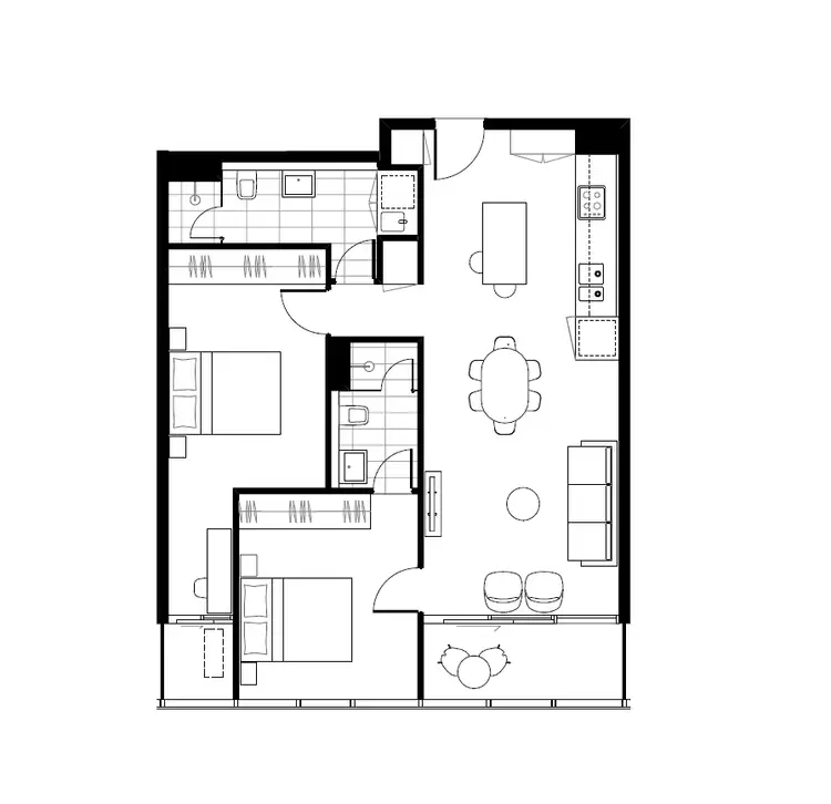 Floorplan of Homely apartment listing, 1605/15 Doepel Way, Docklands VIC 3008
