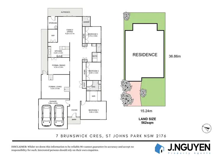 Floorplan of Homely house listing, 7 Brunswick Crescent, St Johns Park NSW 2176