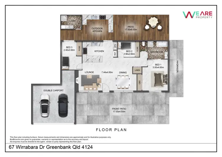 Floorplan of Homely house listing, 67 Wirrabara Drive, Greenbank QLD 4124