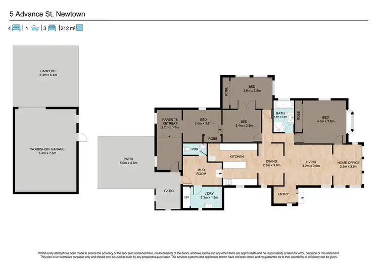 Floorplan of Homely house listing, 5 Advance Street, Newtown QLD 4305