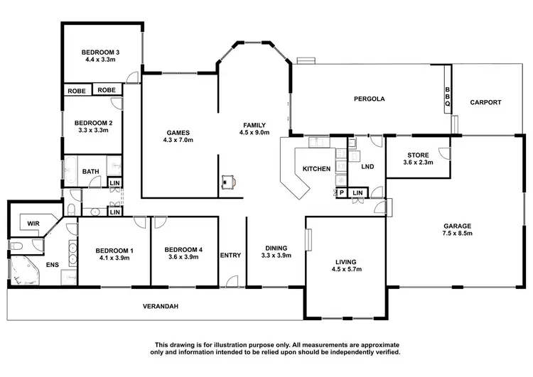 Floorplan of Homely house listing, 14 Huntingdale Court, Mount Gambier SA 5290