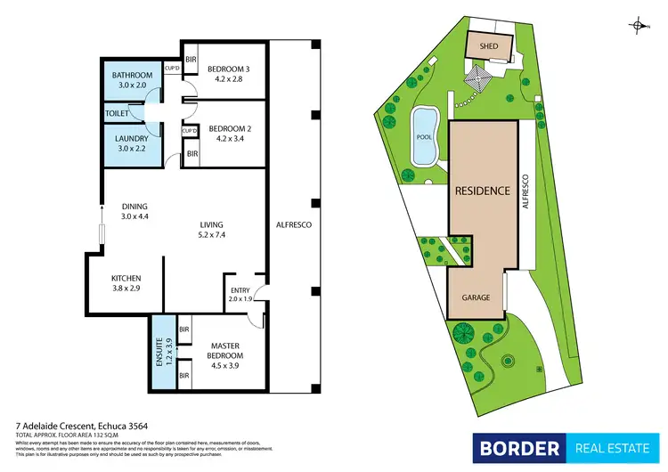 Floorplan of Homely house listing, 7 Adelaide Crescent, Echuca VIC 3564
