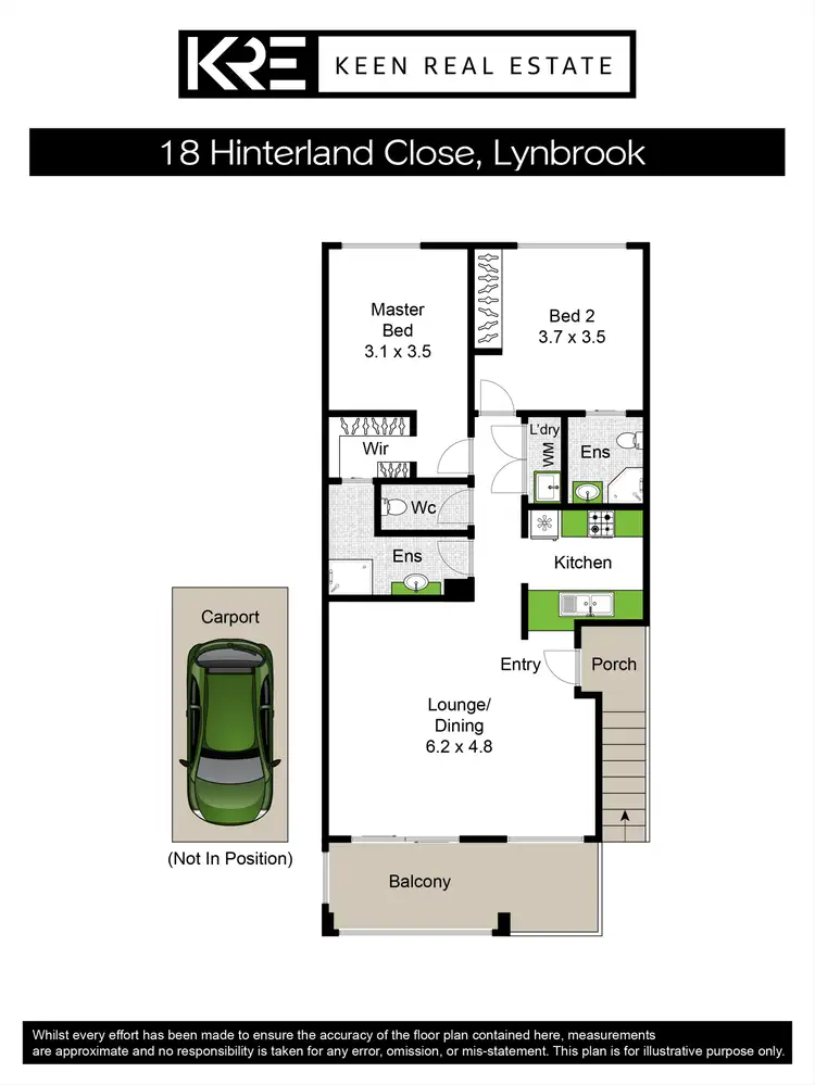 Floorplan of Homely unit listing, 18 Hinterland Close, Lynbrook VIC 3975