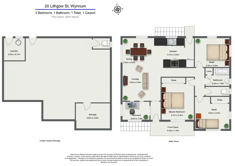 Floorplan of Homely house listing, 20 Lithgow Street, Wynnum QLD 4178