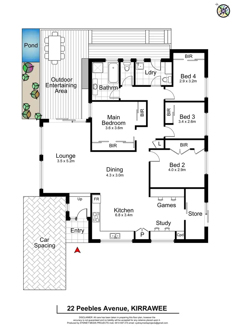 Floorplan of Homely house listing, 22 Peebles Avenue, Kirrawee NSW 2232