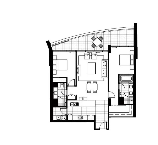 Floorplan of Homely apartment listing, 1706/96 Bow River Crescent, Burswood WA 6100