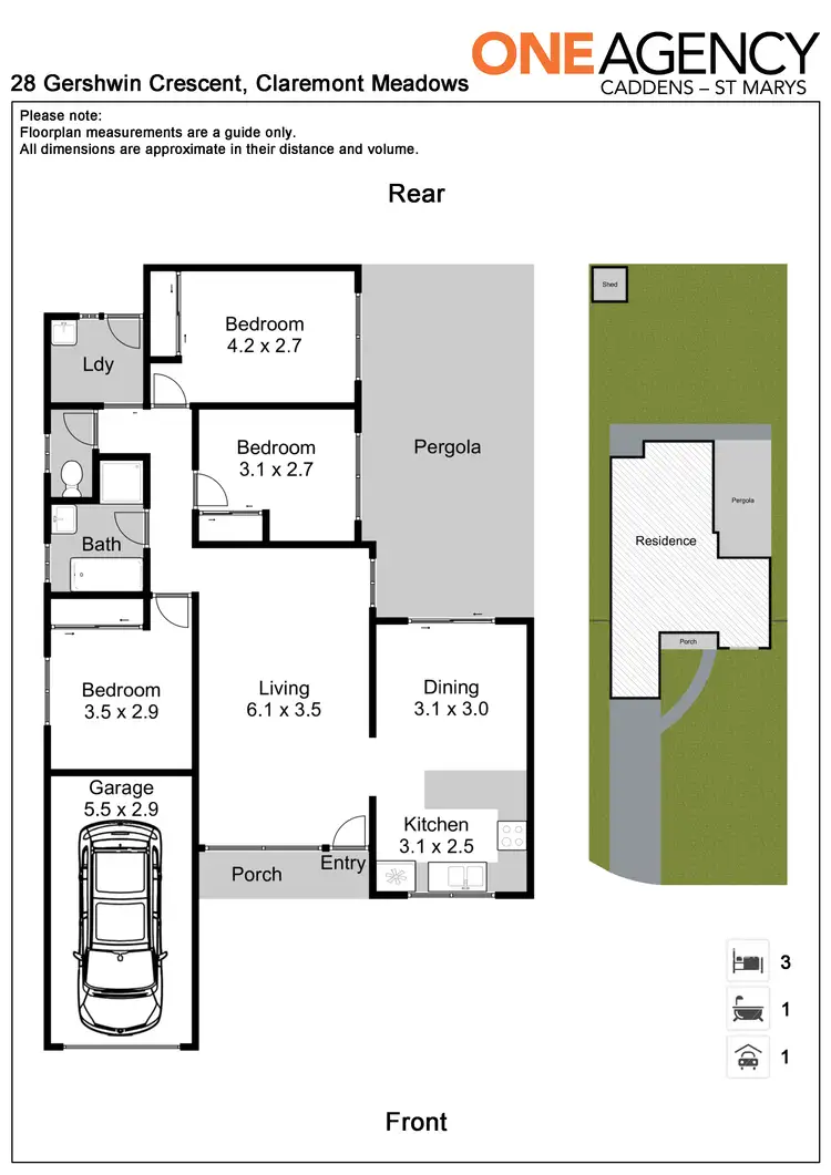 Floorplan of Homely house listing, 28 Gershwin Crescent, Claremont Meadows NSW 2747