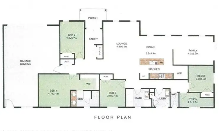 Floorplan of Homely house listing, 9 Maygar Avenue, Wodonga VIC 3690