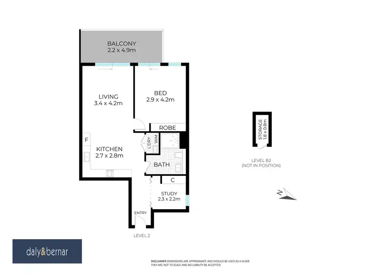 Floorplan of Homely apartment listing, 206/26 Cambridge Street, Epping NSW 2121